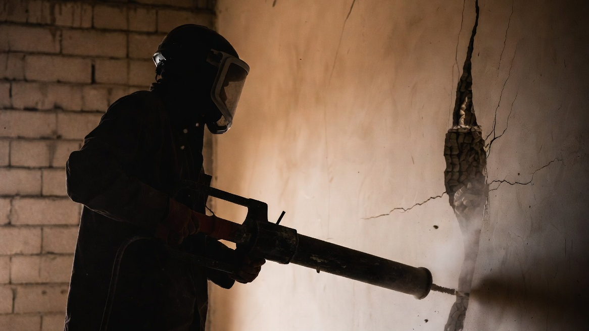 Демонтаж стен, плитки и сантехники в жилом и коммерческом помещении в Саратове